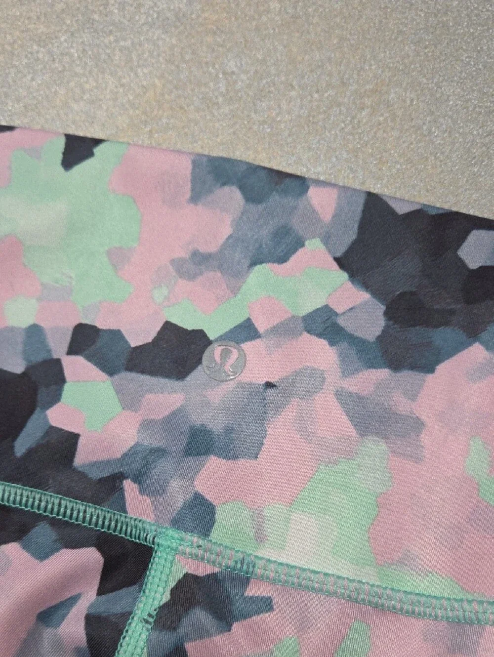 lululemon athletica Pink, Mint & Black Camo Leggings NWOTS